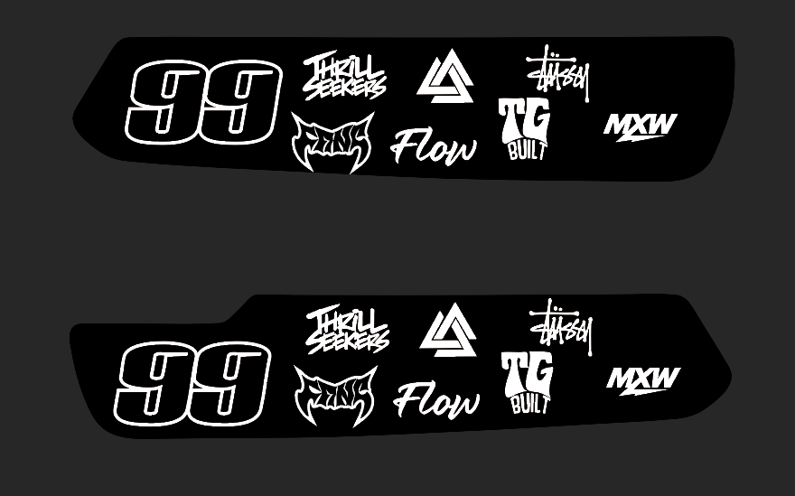 Super 73 Slim Battery Decal