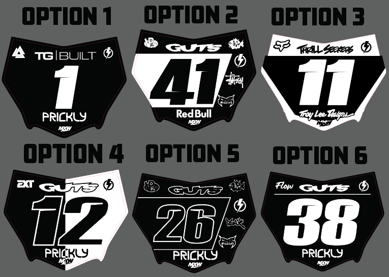 Charge Graphics MotoCutz Plate Decal
